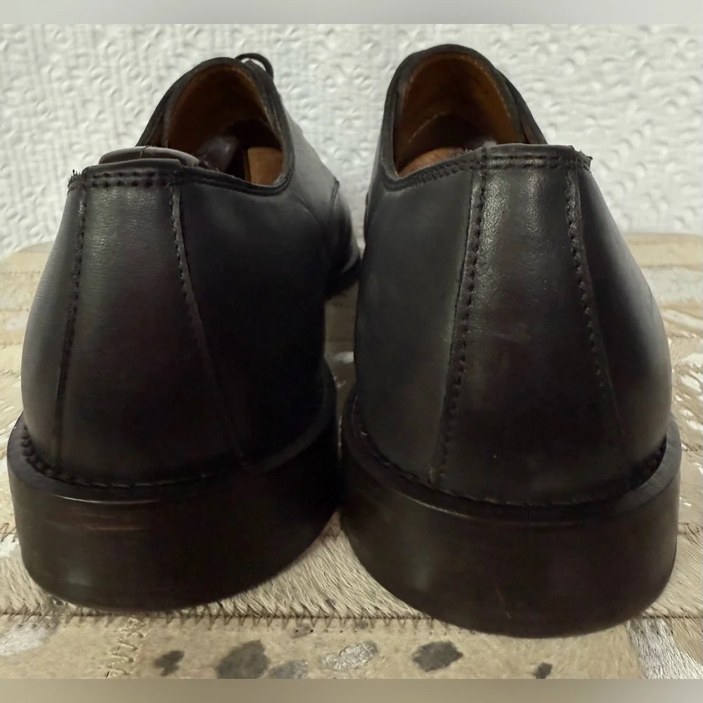 Black Brown 1826 Brogue Cap Oxford Lace Up Dress Shoes in Black SZ 12